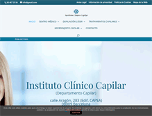 Tablet Screenshot of instituto-capilar.com